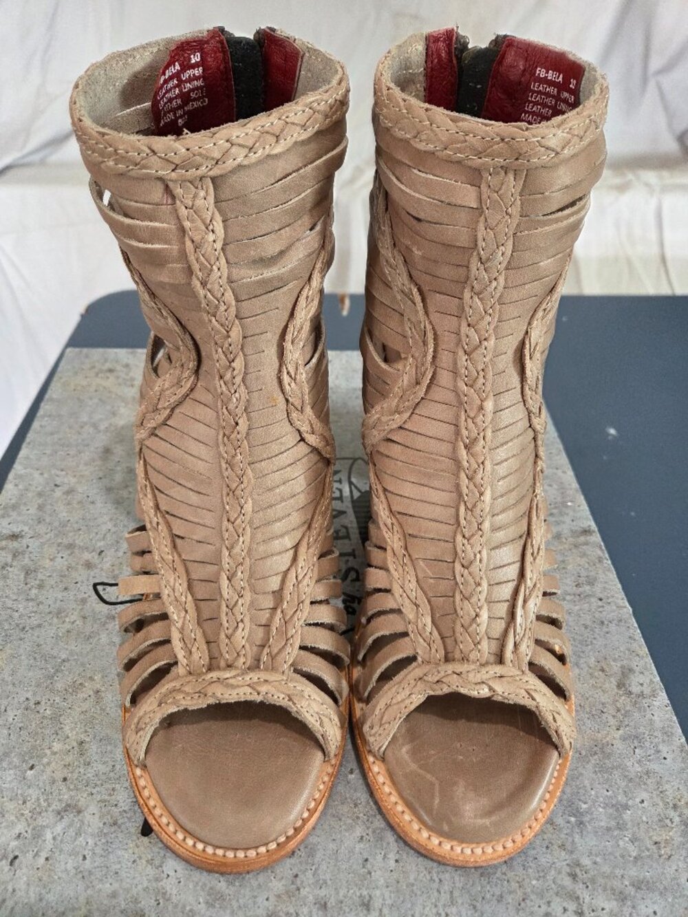 *Brand New* Freebird by Steven Bela Sandals, Taupe Multi Size 10